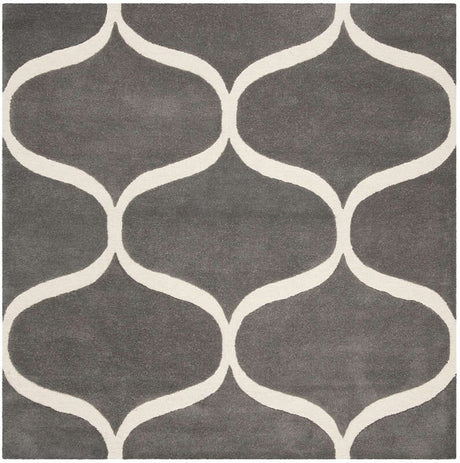 Safavieh Cambridge Cam730D Dark Grey / Ivory Rugs - Safavieh - cam730d - 6sq