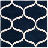 Safavieh Cambridge Cam730M Dark Blue / Ivory Rugs - Safavieh - cam730m - 6sq