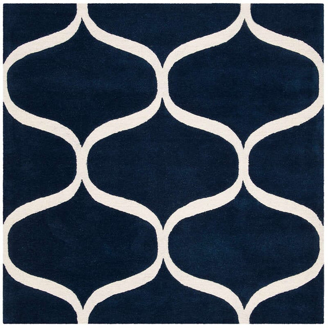 Safavieh Cambridge Cam730M Dark Blue / Ivory Rugs - Safavieh - cam730m - 6sq