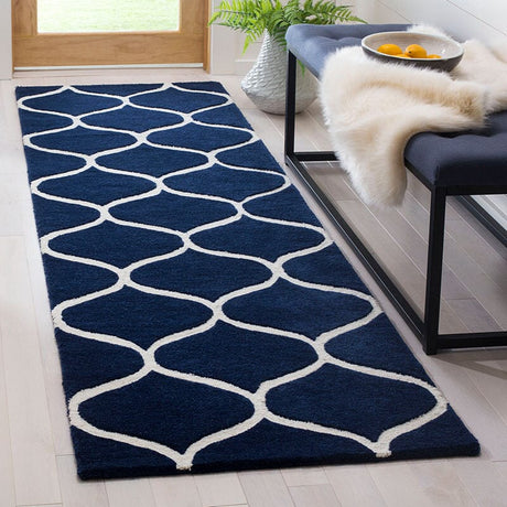 Safavieh Cambridge Cam730M Dark Blue / Ivory Rugs - Safavieh - cam730m - 6sq