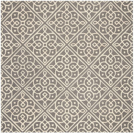 Safavieh Cambridge Cam731D Dark Grey / Ivory Rugs - Safavieh - cam731d - 6sq