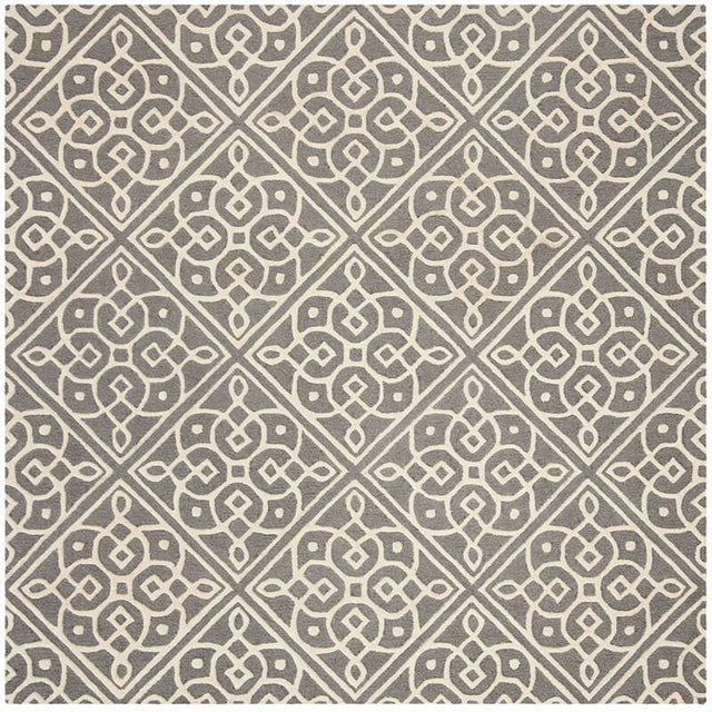 Safavieh Cambridge Cam731D Dark Grey / Ivory Rugs - Safavieh - cam731d - 6sq