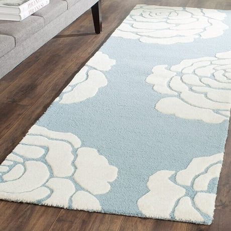 Safavieh Cambridge Cam782B Blue / Ivory Rugs - Safavieh - cam782b - 6sq