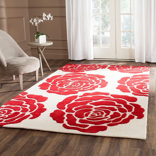 Safavieh Cambridge Cam782I Ivory / Red Rugs - Safavieh - cam782i - 2