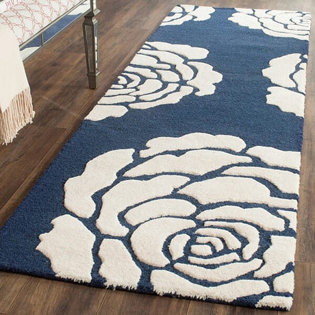 Safavieh Cambridge Cam782M Navy / Ivory Rugs - Safavieh - cam782m - 6sq