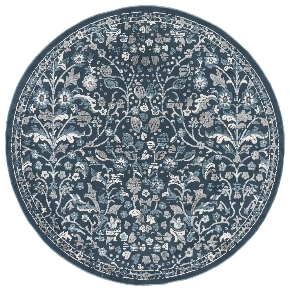 Safavieh Cameron 6'-7" x 6'-7" Rug in Blue / Ivory