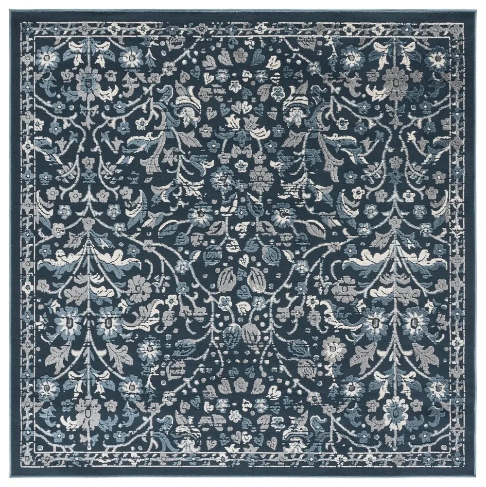 Safavieh Cameron 6'-7" x 6'-7" Rug in Blue / Ivory