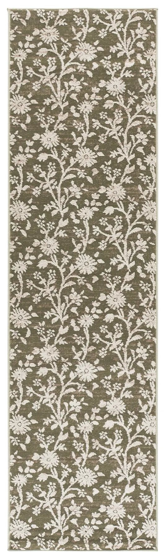 Safavieh Cameron 2'-2" x 8'-0" Rug in Green / Ivory