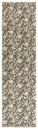 Safavieh Cameron 2'-2" x 8'-0" Rug in Green / Ivory
