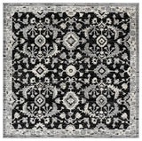 Safavieh Cameron 6'-7" x 6'-7" Rug in Black / Grey Ivory