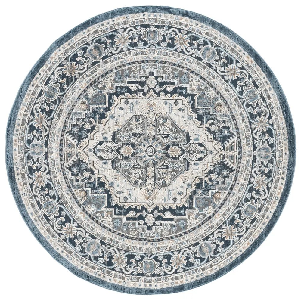 Safavieh Cameron 6'-7" x 6'-7" Rug in Blue / Grey