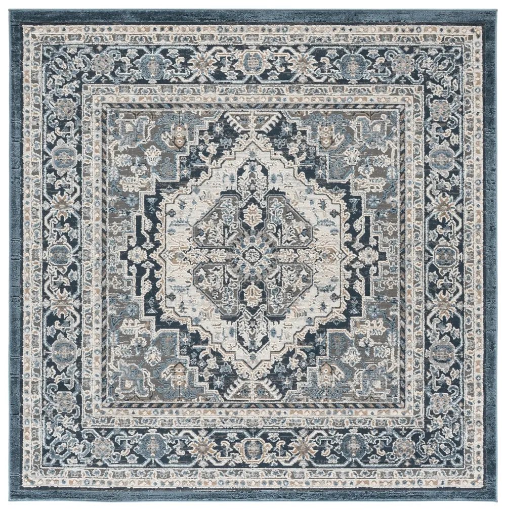 Safavieh Cameron 6'-7" x 6'-7" Rug in Blue / Grey