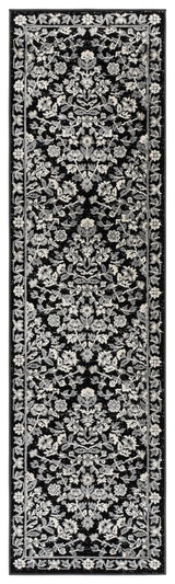 Safavieh Cameron 2'-2" x 8'-0" Rug in Black / Ivory