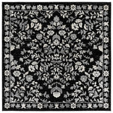 Safavieh Cameron 6'-7" x 6'-7" Rug in Black / Ivory