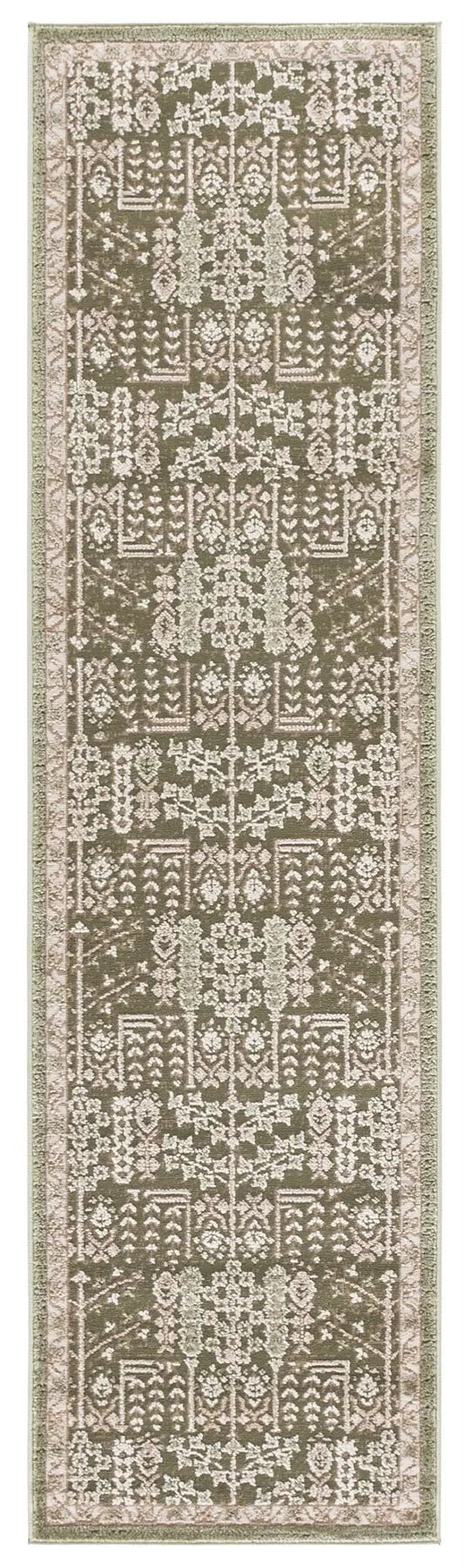 Safavieh Cameron 2'-2" x 8'-0" Rug in Green / Ivory