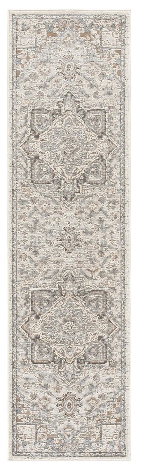 Safavieh Cameron 2'-2" x 8'-0" Rug in Grey / Ivory Beige