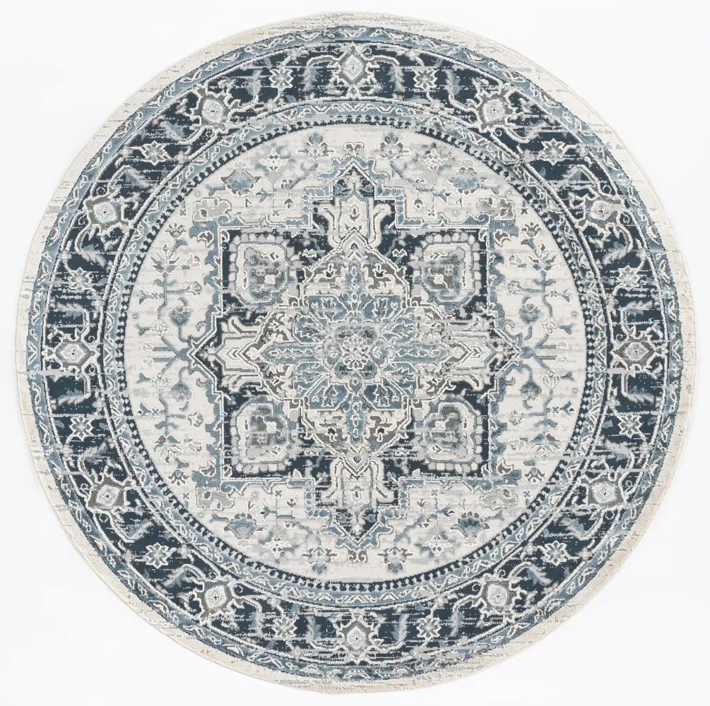 Safavieh Cameron 6'-7" x 6'-7" Rug in Blue / Grey