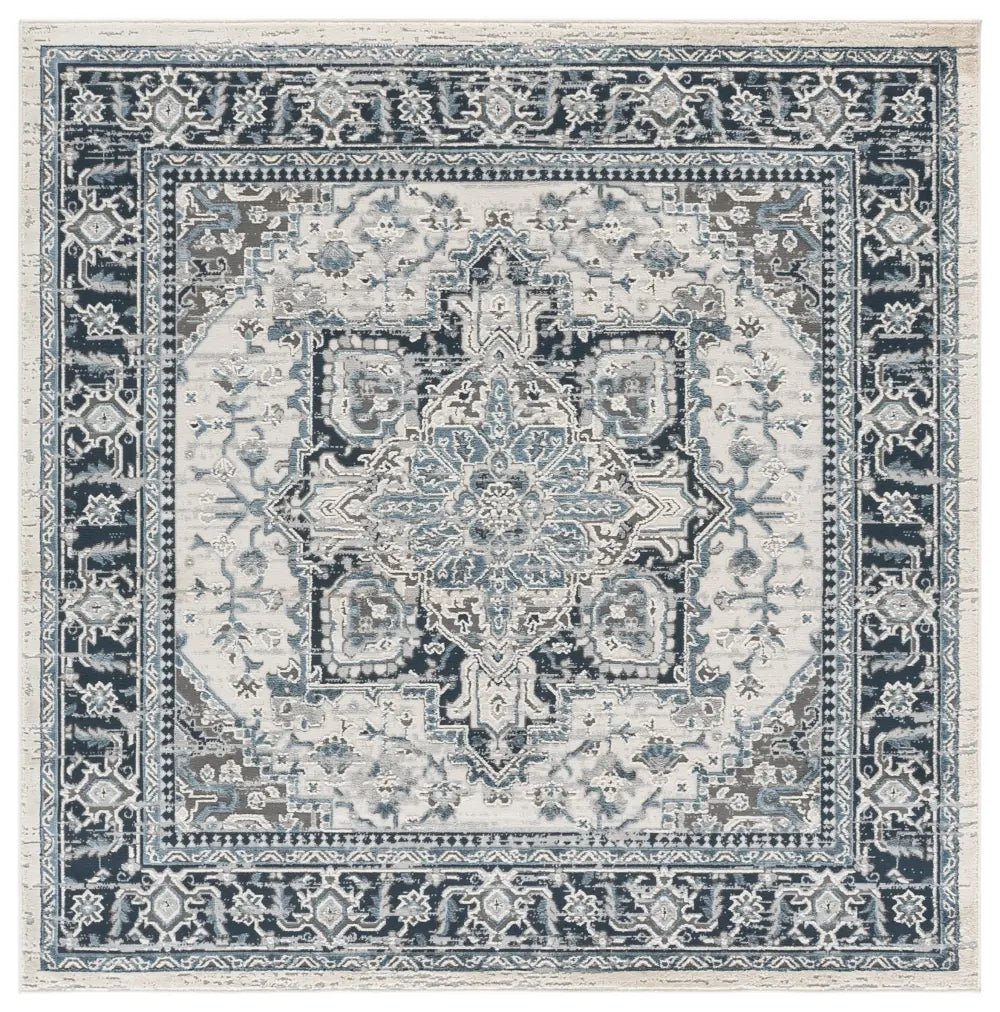 Safavieh Cameron 6'-7" x 6'-7" Rug in Blue / Grey