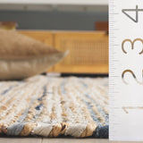 Safavieh Cape Cod 4'-0" x 6'-0" Rug in Blue / Beige