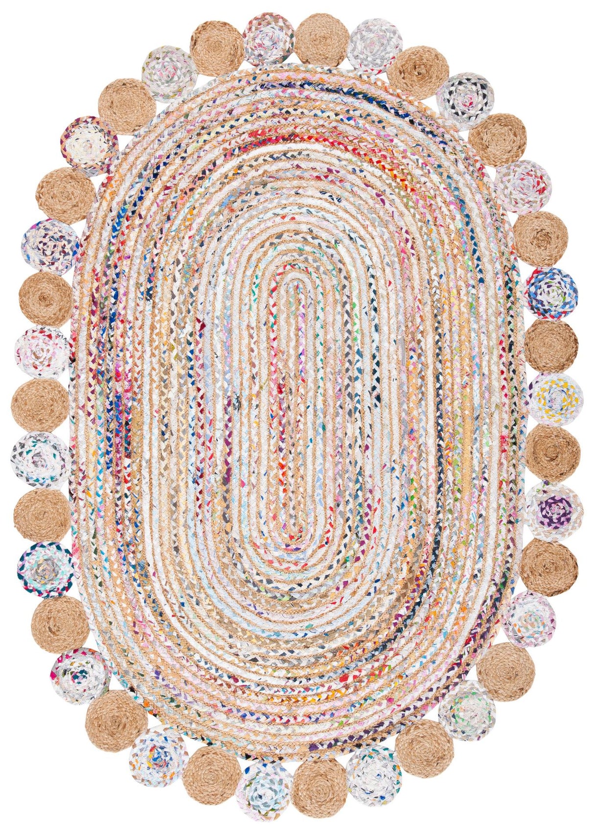 Safavieh Cape Cod Cap201B Beige/Multi Rug - Safavieh - cap201b - 5ov
