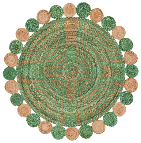 Safavieh Cape Cod Cap201Y Green/Natural Rug - Safavieh - cap201y - 4r