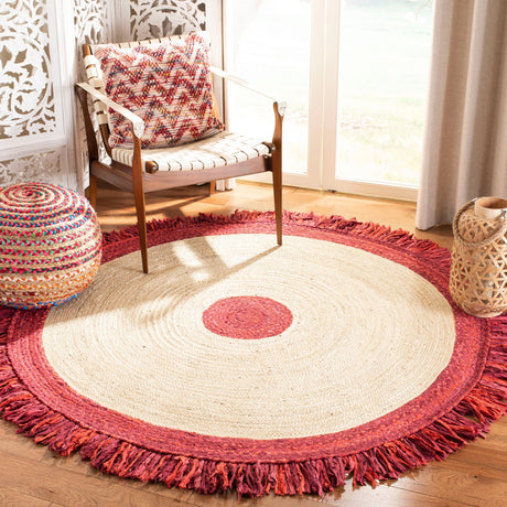 Safavieh Cape Cod Cap212Q Red/Natural Rugs - Safavieh - cap212q - 3r