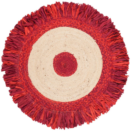 Safavieh Cape Cod Cap212Q Red/Natural Rugs - Safavieh - cap212q - 3r