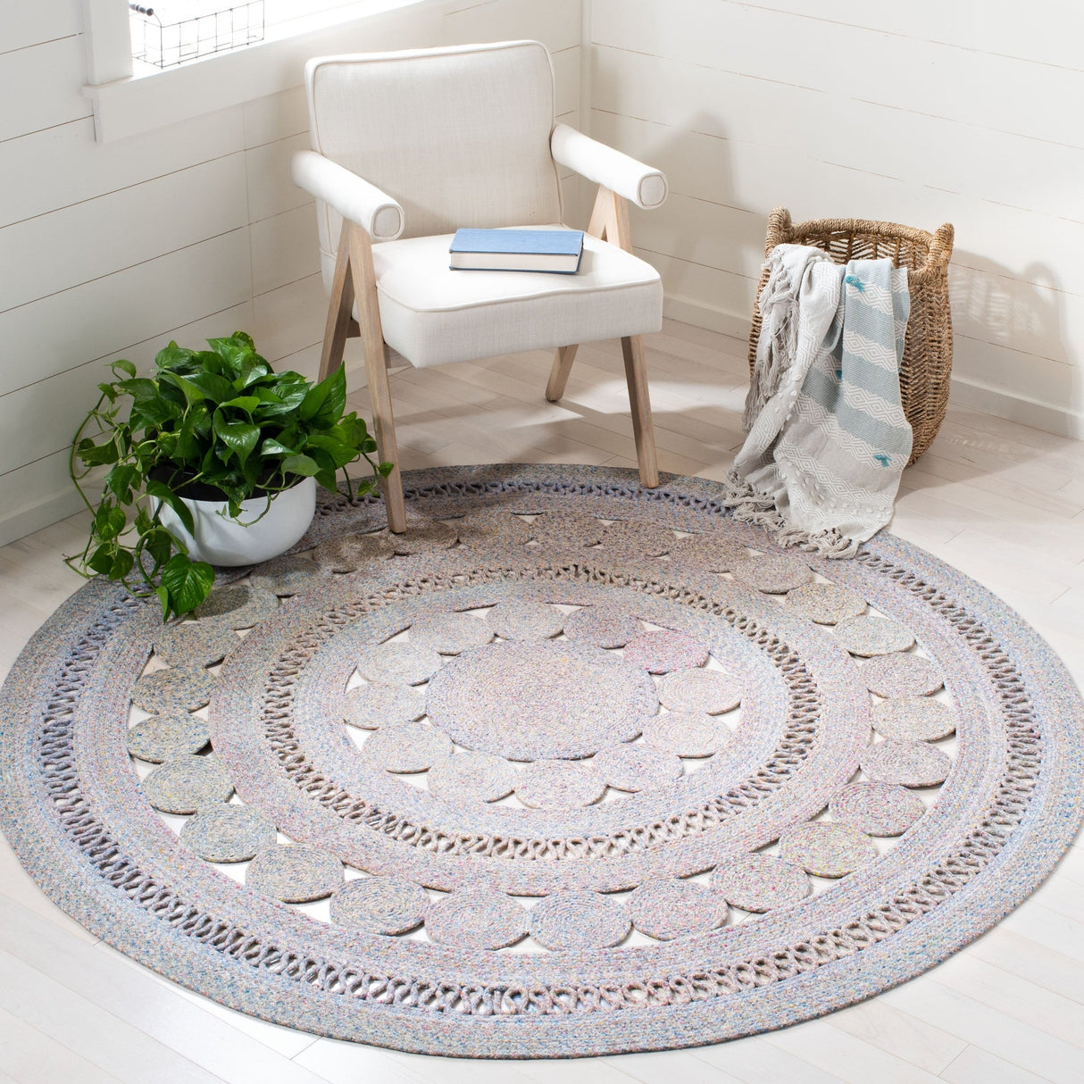 Safavieh Cape Cod Cap222R Pink/Blue Rugs - Safavieh - cap222r - 3r