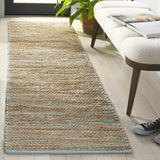 Safavieh Cape Cod 2'-3" x 8'-0" Rug in Turquoise / Natural