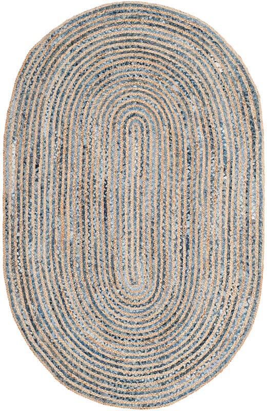 Safavieh Cape Cod Cap250A Natural / Blue Rugs - Safavieh - cap250a - 3ov