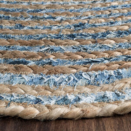 Safavieh Cape Cod Cap250A Natural / Blue Rugs - Safavieh - cap250a - 3ov