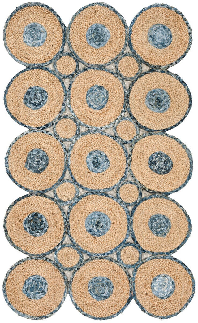 Safavieh Cape Cod Cap306M Blue / Natural Rugs - Safavieh - cap306m - 28