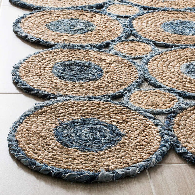 Safavieh Cape Cod Cap306M Blue / Natural Rugs - Safavieh - cap306m - 3