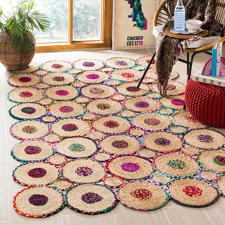 Safavieh Cape Cod Cap306Q Red / Natural Rugs - Safavieh - cap306q - 3