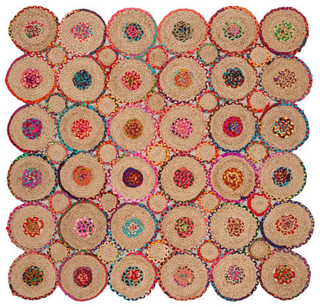 Safavieh Cape Cod Cap306Q Red / Natural Rugs - Safavieh - cap306q - 6sq