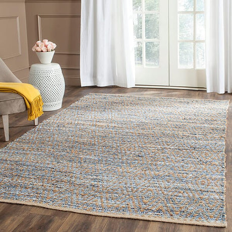 Safavieh Cape Cod Cap350A Natural / Blue Rugs - Safavieh - cap350a - 2