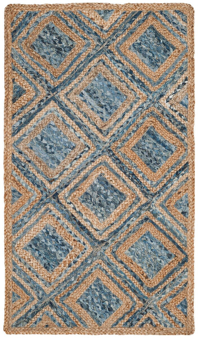 Safavieh Cape Cod Cap354A Natural / Blue Rugs - Safavieh - cap354a - 6r