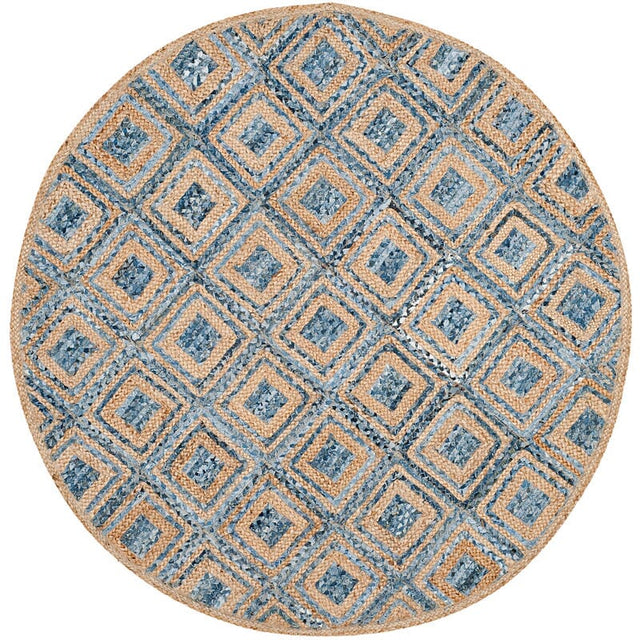 Safavieh Cape Cod Cap354A Natural / Blue Rugs - Safavieh - cap354a - 6r