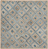 Safavieh Cape Cod Cap354A Natural / Blue Rugs - Safavieh - cap354a - 6sq