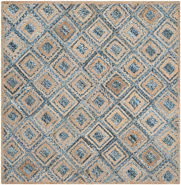 Safavieh Cape Cod Cap354A Natural / Blue Rugs - Safavieh - cap354a - 6sq