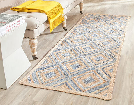 Safavieh Cape Cod Cap354A Natural / Blue Rugs - Safavieh - cap354a - 6sq