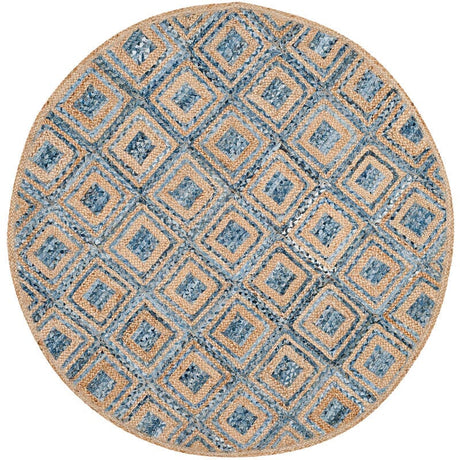 Safavieh Cape Cod Cap354A Natural / Blue Rugs - Safavieh - cap354a - 8r