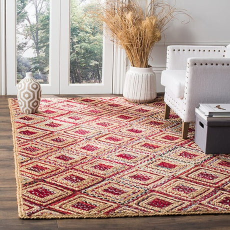 Safavieh Cape Cod Cap354B Natural / Red Rugs - Safavieh - cap354b - 2