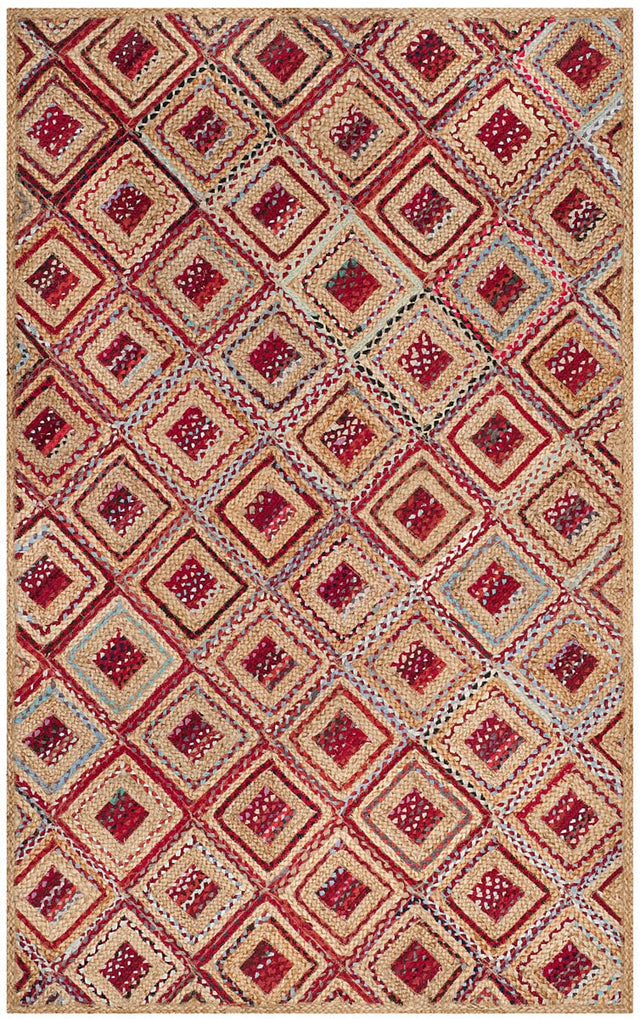 Safavieh Cape Cod Cap354B Natural / Red Rugs - Safavieh - cap354b - 2