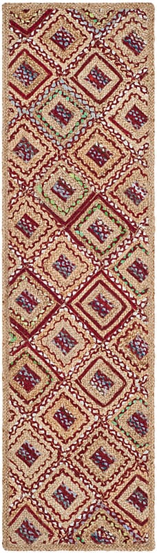 Safavieh Cape Cod Cap354B Natural / Red Rugs - Safavieh - cap354b - 26