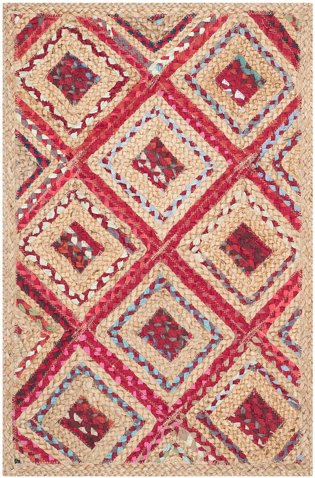 Safavieh Cape Cod Cap354B Natural / Red Rugs - Safavieh - cap354b - 6r