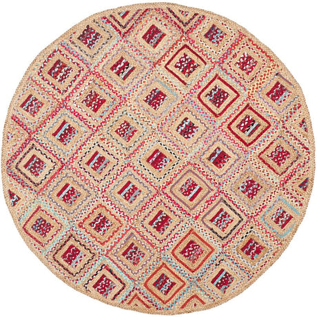 Safavieh Cape Cod Cap354B Natural / Red Rugs - Safavieh - cap354b - 6r