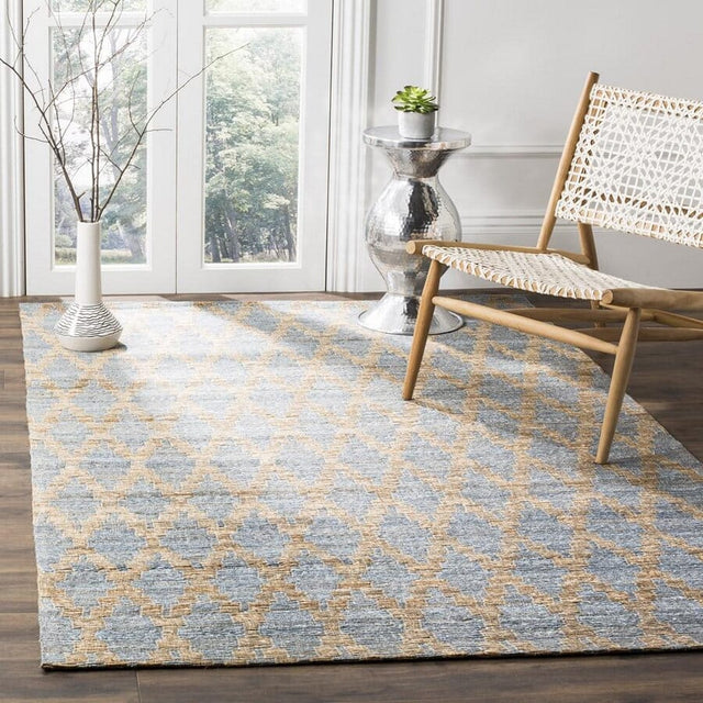 Safavieh Cape Cod Cap413A Light Blue / Gold Rugs - Safavieh - cap413a - 2