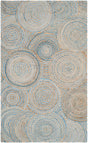 Safavieh Cape Cod Cap602A Natural / Blue Rugs - Safavieh - cap602a - 3