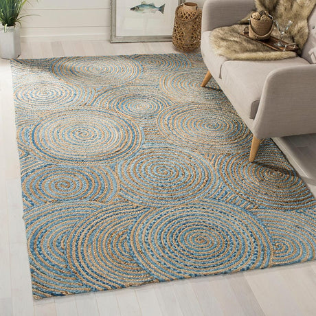 Safavieh Cape Cod Cap602A Natural / Blue Rugs - Safavieh - cap602a - 3